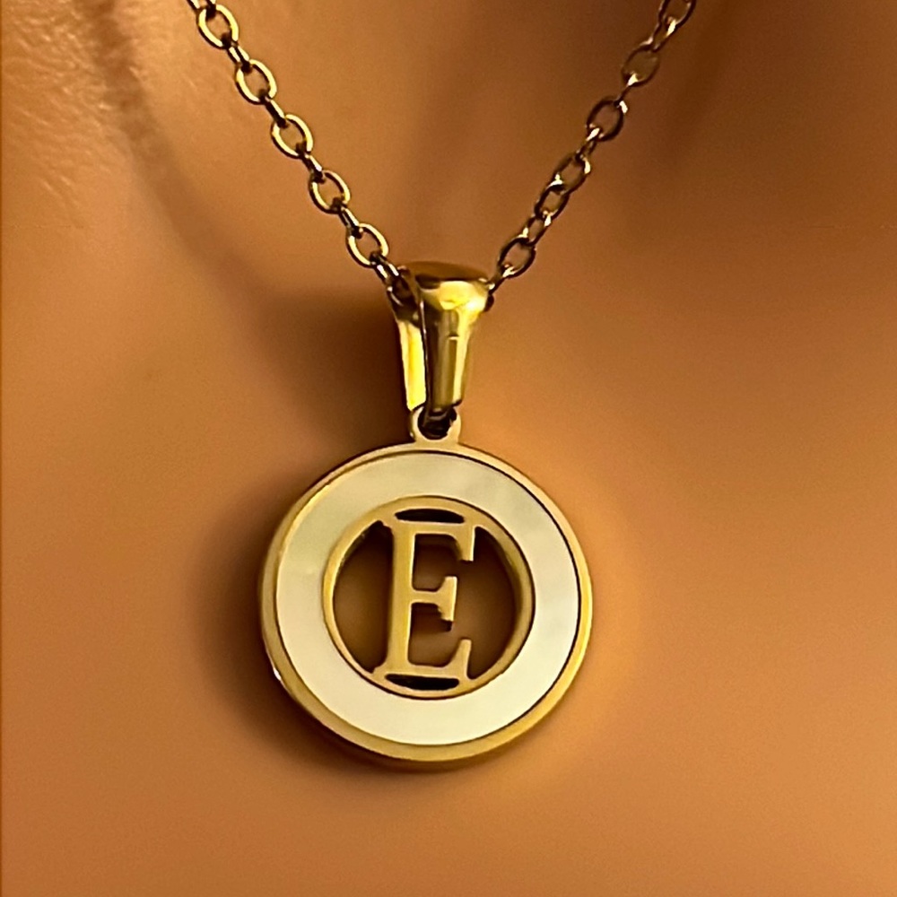 E Letter Necklace